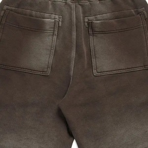 Shorts Bermuda en toile de coton pour homme, taille mi-haute, couleur unie, avec cordon de serrage et poches, style décontracté, respirant, tissé - Product Image 5