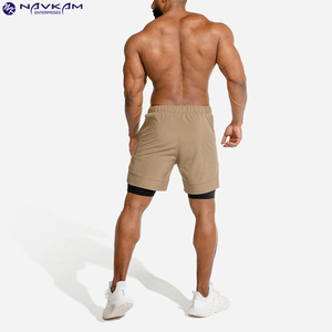 High Quality Men's Casual Sport Running Shorts Quick Dry Waterproof Breathable Canvas <b>Drawstring</b> Pockets Customized - Product Image 5