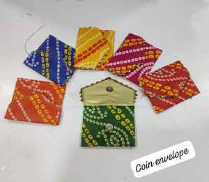 Bolsitas tradicionales para monedas en varios colores Lehriya Gotta Patti para bodas, pooja, regalos, recuerdos de fiestas indias - Product Image 2