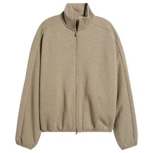 Ensemble de survêtement streetwear personnalisé en polaire unisexe, coupe ample, avec veste et pantalon modernes - Product Image 5