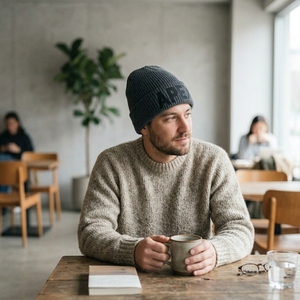 Men's Dark Gray Beanie Hat Knit Cuffed <b>Winter</b> <b>Cap</b> Unisex Streetwear Skull <b>Cap</b> Custom Logo Wholesale Fashion Accessory - Product Image 5