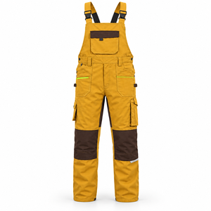 Overoles de Trabajo Personalizados al por Mayor con Logotipo, Overoles Tipo Cargo para Hombre, Tirantes Ajustables, Rodillas Reforzadas, Uniforme de Fábrica o Taller - Product Image 2