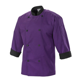 เสื้อเชฟแขนยาวพรีเมียมสำหรับผู้ชาย สีขาว กระดุมสองแถว เสื้อแจ็คเก็ตครัว ชุดทำอาหารสำหรับร้านอาหาร - Product Image 1