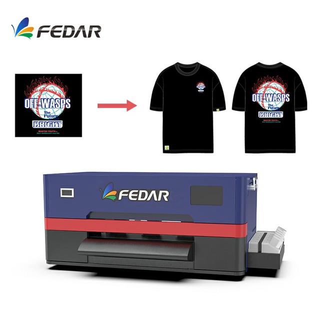 Fedar High Quality A3 Dtf Printer Included with Powder Treating T-Shirt Printing Machine Dtf Printer