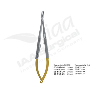 Iaa castroviejo TC STR คีมผ่าตัด14 18 20 25ซม. เครื่องมือทำศัลยกรรมทั่วไปทำจากสเตนเลสสตีลที่ผ่านการรับรองมาตรฐาน CE - Product Image 2