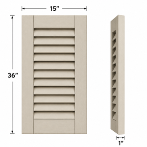 Panel de Ventana de Madera Sólida con Diseño Tradicional en Relieve para Aplicaciones Decorativas en Paredes, Puertas y Ventanas - Product Image 2