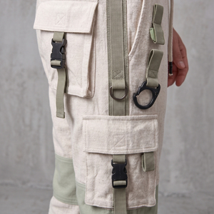 Men Street Cargo <b>Pants</b> <b>Summer</b> Lightweight Drawstring Waist Cargo Trouser Pajama Men Outdoor Fashion 6 Pocket <b>Pants</b> Men's - Product Image 6