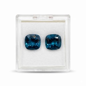 Topaze bleue naturelle taille coussin, pierre précieuse facettée, pierre libre 20 carats pour la fabrication de bijoux, fournisseur en gros Zubeda Gems Jewellery - Product Image 2