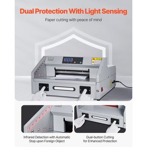 Taglierina Elettrica Professionale da 300W per Carta, Larghezza di Taglio 11.8/330 mm, Spessore di Taglio 1.5/38 mm, Prodotto ad Alte Prestazioni - Product Image 5