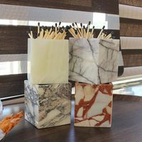 Porte-pinceaux de maquillage en marbre abordable pour une organisation élégante de la coiffeuse et un rangement des outils de beauté par AALIYAN IMPEX