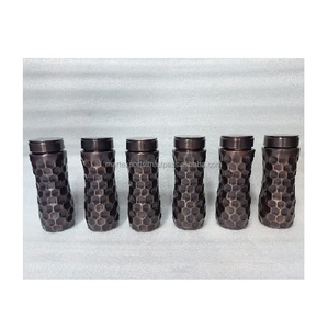 Traditional copper water bottle for daily use supporting digestion balance immunity and <b>wellness</b> - Product Image 3