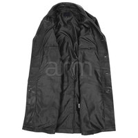Manteau long en cuir pour homme, collection hiver 2026, coupe ajustée et tendance, prix de gros
