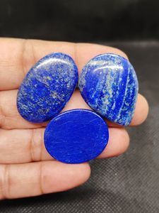 Lote de Cabujones de Lapislázuli Azul Natural, Lote de Gemas de Lapislázuli Semipreciosas para Joyería, Piedras Pulimentadas Lisas de Formas Variadas - Product Image 4