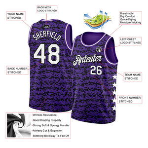 Custom Design Basketball Wear Men Training Sportswear Jerseys in Stock Stitched Sports Youth Vintage Basketball Jersey - Product Image 2