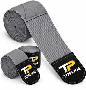Bandes de soutien pour poignets Topline Orange, réglables avec crochets, bandages de boxe unisexes, pour musculation et entraînement de force, unisexe - Product Image 3