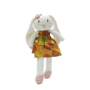 Valerie - Peluche lapin en laine crochetée à la main - Jouet doux pour filles - 15-30 cm - Collection limitée - Qualité d'exportation Indonésie - Cadeau pour enfants - Product Image 4