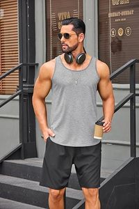 Débardeur Homme 100% Coton Écologique Col Rond Sans Manches pour Gym, Entraînement, Fitness, Respirant, Décontracté, Été, Athlétique - Product Image 5