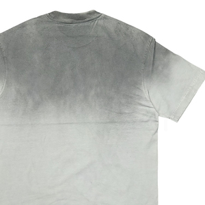 Camiseta de Manga Corta con Cuello Redondo y Estampado Tie-Dye para Hombre, Corte Regular, Tejido Informal, Diseño con Patrón Azul y Negro - Product Image 3