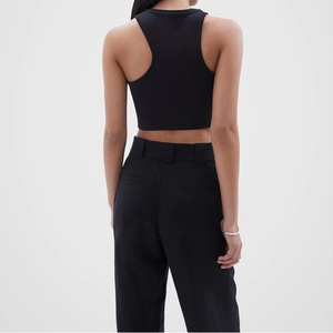 Camiseta sin mangas informal de algodón y spandex transpirable de secado rápido y ecológica para mujer - Product Image 5
