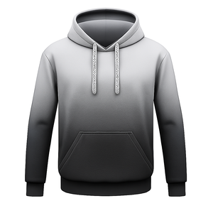 Sudadera con Capucha Extra Grande de Poliéster Transpirable, con Bolsillo Canguro y Paneles en Contraste, Cómoda para el Invierno - Product Image 4