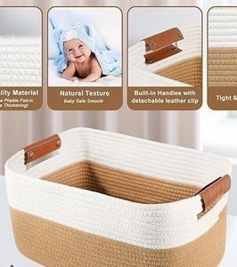 Excellent Quality Elegant Cotton Storage <b>Gift</b> <b>Basket</b> for Storage or Decoration and Special <b>Gifts</b> Available at Good Price - Product Image 5