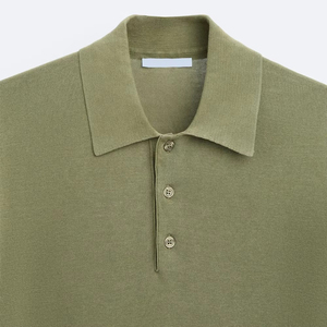 Chemise respirante de haute qualité au design unique 220g, col à manches courtes décontracté, 100% coton, t-shirt polo pour homme à séchage rapide - Product Image 5