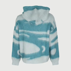 Sweat-shirt à capuche tricoté oversize unisexe, coupe classique, anti-boulochage, 100% coton, respirant, séchage rapide, pull-over - Product Image 3