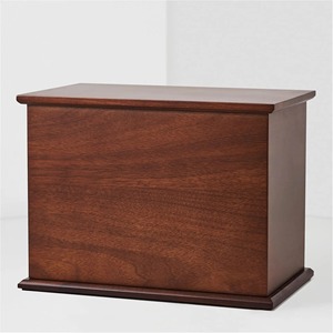 <b>Black</b> Wooden Cremation Urn For Adult Human Ashes With Customizable Designs Container Ashes Urn With Free <b>Velvet</b> Bag - Product Image 3