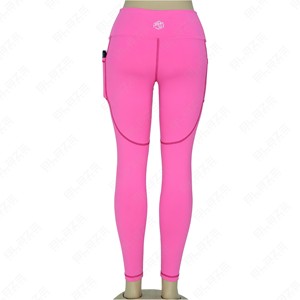 Lulu Yoga Leggings Mujer Gimnasio Leggings con bolsillos Nylon Cintura alta Pantalones de entrenamiento Medias deportivas Cintura elástica Yoga Leggings - Product Image 4