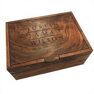 Large <b>Memorial</b> <b>Box</b> Decorative Polished Stainless Steel Urn Portable Lightweight Handmade Eco-Friendly American Style <b>Pet</b> Humans - Product Image 4