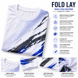 เสื้อยืดออกกำลังกายฮิปฮอปคุณภาพสูงสำหรับผู้ชาย พิมพ์ลายแบบซับลิเมชั่นและดิจิตอล ผ้าโพลีเอสเตอร์ 100% ระบายอากาศได้ดี แห้งเร็ว - Product Image 6
