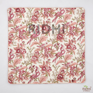 Funda de Cojín de Algodón Multicolor con Estampado Floral de Moda Ridhi, Funda de Almohada Reutilizable con Ribete, Estampada con Técnica de Bloques, para Cama, Habitación de Invitados - Product Image 5
