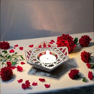 Bulk Ready Indian Crafted <b>Wooden</b> <b>Pillar</b> <b>Candle</b> <b>Holder</b> Elegant Decorative Piece for Festive Home Styling and Celebration Display - Product Image 6