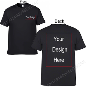 เสื้อยืดผ้าฝ้ายส่วนบุคคลสำหรับผู้ชาย เสื้อยืดพิมพ์ข้อความชื่อตามสั่ง เพิ่มข้อความของคุณเอง เสื้อยืดแฟชั่นผู้ชาย ไซส์ใหญ่ 4XL 5XL - Product Image 3