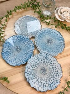 Premium Handmade Resin Coaster Set Stylish <b>Decorative</b> Drink Coasters for Home Dining Table Coffee Table Kitchen <b>Restaurant</b> Hotel - Product Image 5