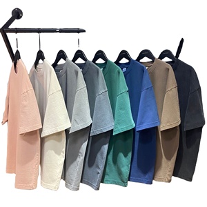 คุณภาพแขนยาวลูกเรือคอไหล่ล้างกรดเสื้อผู้ชาย - Product Image 2