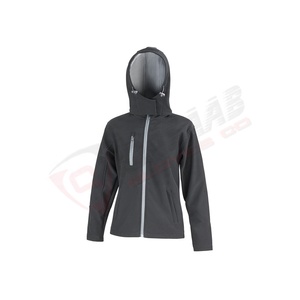 Surmonté Qualité Respirant Soft Shell Imperméable Coupe-Vent Polyester À Capuche Femmes Softshell Manteau Capuche Randonnée Coton Vestes - Product Image 5