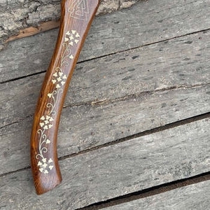 Hache Viking artisanale industrielle DIY personnalisée, tête en acier carbone de haute qualité, manche en bois, bord tranchant personnalisable - Product Image 4