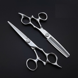 Hair Scissors <b>Set</b> Fashion Salon Haircut Shears Stainless Steel <b>Barber</b> Scissors Flat Cut Tooth Hair Scissor for Hair Stylist - Product Image 6