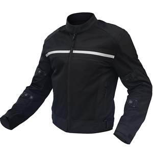 Blouson Moto Homme en Textile et Toile Homologué Course et Conduite Respirant Coupe-Vent Imperméable Anti-UV Style Urbain - Product Image 4