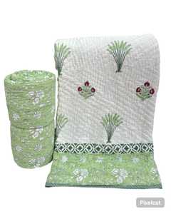 Edredones de Algodón Puro de Doble Cara con Hermoso Diseño Estampado a Mano, Proveedor Mayorista para Tiendas de Decoración del Hogar - Product Image 1