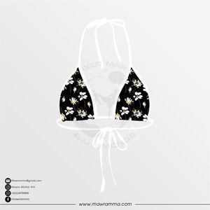 Traje de Baño Floral de 2 Piezas para Mujer, Bikini Triangular Sexy, Ropa de Playa Premium de Verano, Conjunto de Bikini Personalizado por Sublimación, Marca Mawra OEM - Product Image 5