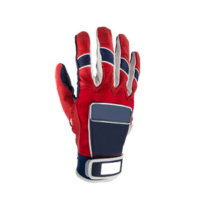 Guantes de Bateo de Béisbol de Alto Impacto, Estilo Deportivo, Dedos Completos, Bicolor, Diseño Único, Muñeca Ajustable, Guante Deportivo - Product Image 2