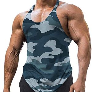 Camiseta sin mangas con músculos para gimnasio para hombre, talla grande personalizada, 95% algodón, 5% Spandex, chaleco transpirable para Fitness, chaleco liso con tirantes - Product Image 6