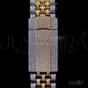 Reloj de Lujo con Diamantes Moissanite de Excelente Calidad y Cristal de Zafiro para Hombre, Estilo Hip Hop, Disponible en Grandes Cantidades - Product Image 4