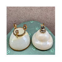 Pot à sucre en marbre onyx écologique, best-seller, avec couleurs personnalisées pour une utilisation décorative, disponible en tailles sur mesure