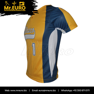 Maillot de baseball sublimé personnalisé Mr.EURO Wasco pour homme, manches courtes, anti-humidité, coupe ample, fermeture boutonnée, 100 % polyester - Product Image 4