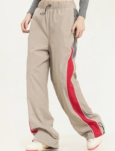 Kontrast-Seitenstreifen Trainingshose Elastischer Bund Lose Gerade Beine Lässige Herrenhose mit Kordelzug Jogginghose - Product Image 4