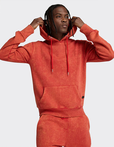 Sweat à capuche unisexe en polaire respirant et léger, style streetwear vintage, personnalisé, pour homme, hiver, effet délavé - Product Image 5