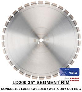 Hoja de diamante Rhodius LD200 con borde segmentado - Product Image 1